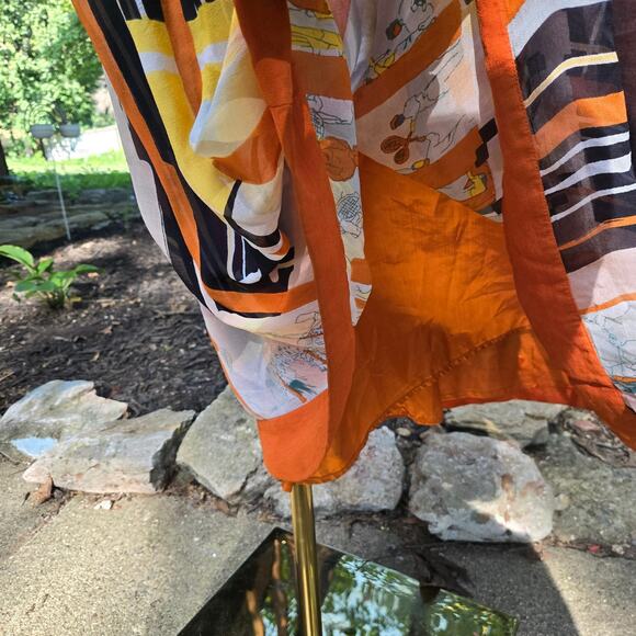 French Connection Italian Summer Tennis core Boho Babydoll Maxi Dress Size 4 - Picture 4 of 12